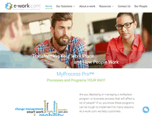 Tablet Screenshot of e-work.com